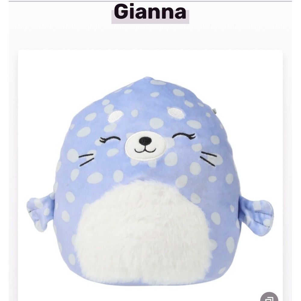 Squishmallows Gianna‎ the Spotted Seal 7.5" Sealife Squad Plush